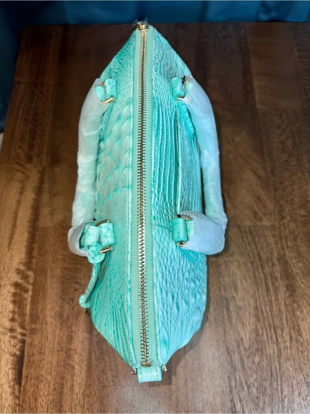 Brahmin NWT Duxbury - Jadeite - *Exclusive Design* - FRONT EYE - Cool Mint - Picture 14 of 16